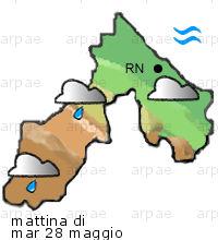 bollettino meteo per la provincia di Rimini weather forecast for the Rimini province costa coast Temp MAX 18 C 13 C Pioggia Rain 15mm 15mm Vento Wind 38km/h 37km/h costa coast Temp.