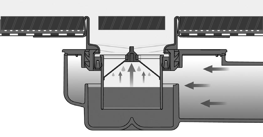 Optional Extra Sifone a membrana anti odori per pilette Sifone ad immersione con membrana di tenuta interna, per impedire l