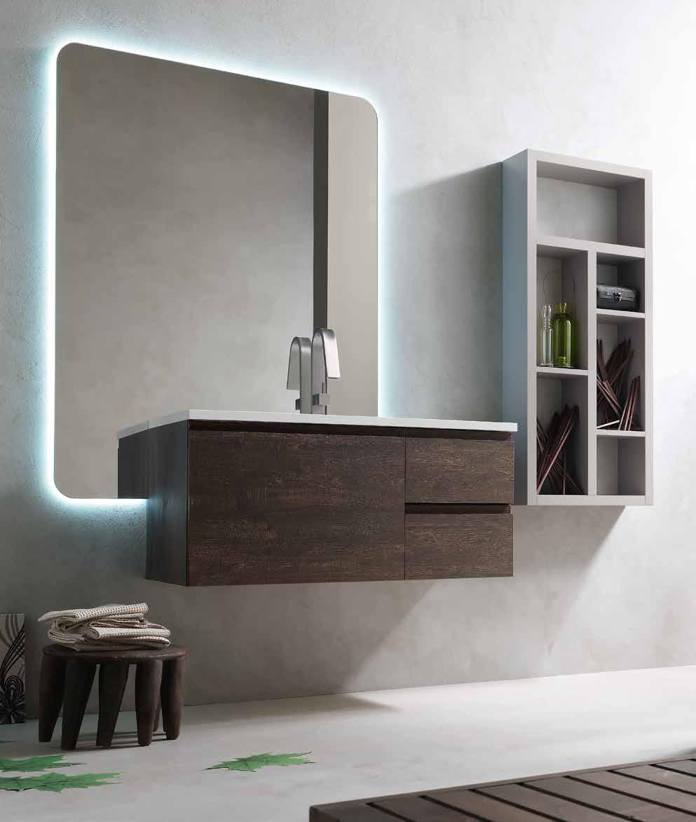 Finishes Sherwood E.LY J 37 L 120 P 51 cm + pensile - wall unit photo Jag Lavabo consolle L. 95 in mineralguss Console washbasin W. 95 in Mineralguss Base L.