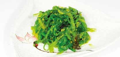 alghe piccanti 018 WAKAME SALAD / Insalata di alghe 019 WAKAME TAKO / Insalata di alghe