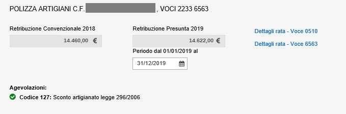 Figura 3.21 Polizza Artigiani Ponderata Il periodo artigiano è modificabile dall utente nel caso in cui la polizza sia cessata, e porta alla cessazione di entrambe le voci in ponderazione.