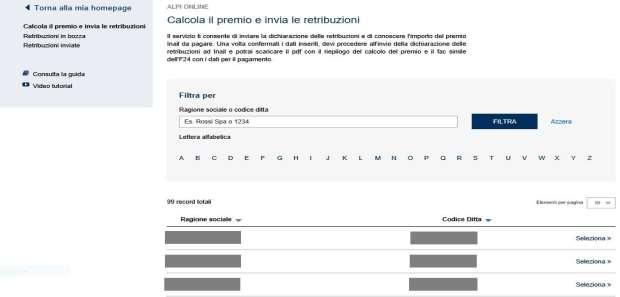 collegati a www.inail.it ed aver inserito nel campo utente il codice fiscale e la password nel relativo campo, accedono al servizio da: Autoliquidazione Alpi online (Figura 2.1). Figura 2.