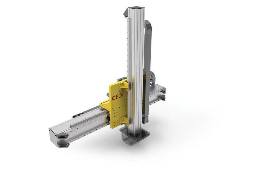 alfa KM I moduli alfa KM sono assi lineari elettromeccanici con una struttura autoportante in estruso di alluminio in cui sono montate guide lineari, vite a