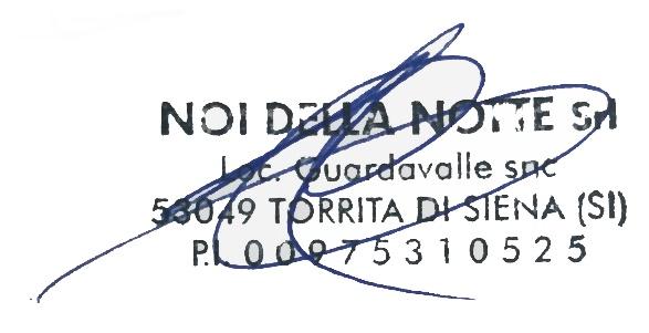 Dichiarazione di conformità Il sottoscritto: Marcello Cassioli In qualità di legale rappresentante della ditta: NOI DELL