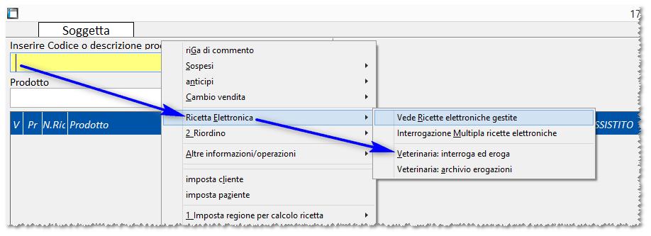 Essendo un valore numerico di 13 cifre, il programma lo cerca come codice EAN e, se non trovato, emette il seguente messaggio: Selezionando "Vete" si attiverà la funzione di interrogazione ricetta