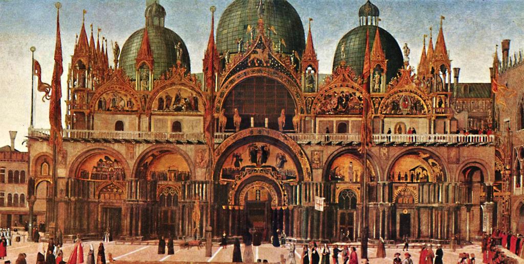 San Marco, Venezia: la facciata alla fine del XV sec.
