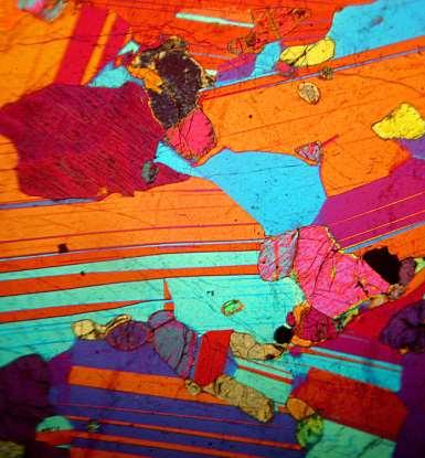 colore, presenza di vene, di fossili, di discontinuità, ecc.