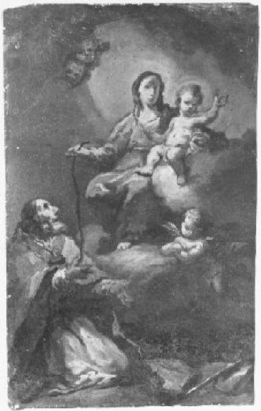Madonna del Carmelo che offre lo scapolare a Santo Vescovo Cucchi Giovanni Antonio Link risorsa: http://www.