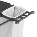 laterali 120 L bag holder Hygienic and ergonomic thanks to its push-grip and bumpers A very