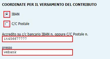 Come da bando la percentuale del contributo sull'investimento è pari al 50 %: E' obbligatorio indicare almeno una