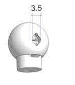 Profilo a Pacchetto Manutenzione facile ed Accessori OVA/08 Ovalina plastica per pacchetti steccati mt. 100 mm. 8x6,5 lunghezza mt.