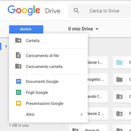 Creare una presentazione Collegati a Google Drive https://drive.google.