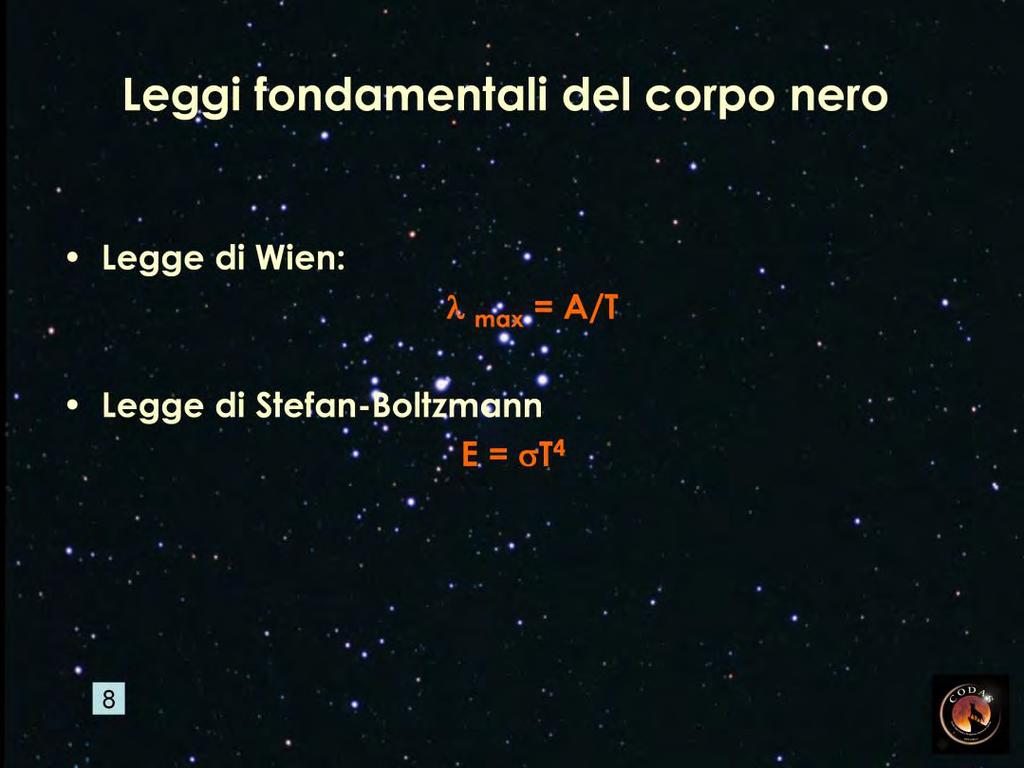 Nella legge di Wien A = 0,29 cm K (o 2900 micron K).