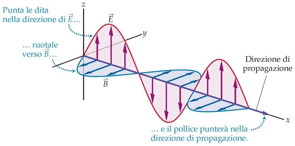 1. La produzione delle onde elettromagnetiche Un generatore di corrente alternata collegata ad una antenna crea cariche alle estremità dell antenna e un campo elettrico nello spazio.