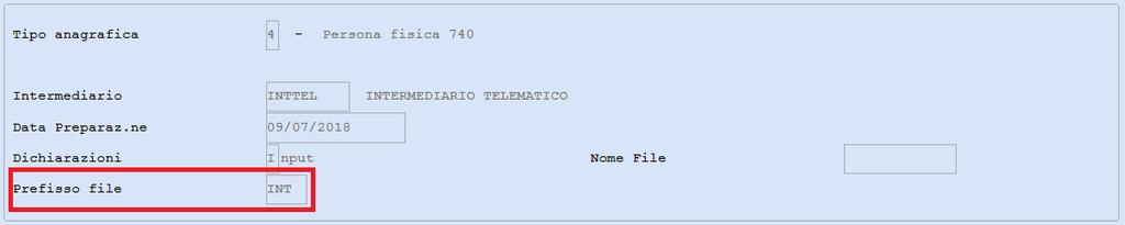 4. Creazione file Telematico - Campo "Prefisso file" 26. Modello IRAP 09. Programmi di utilità 01. Generazione tabelle 02.
