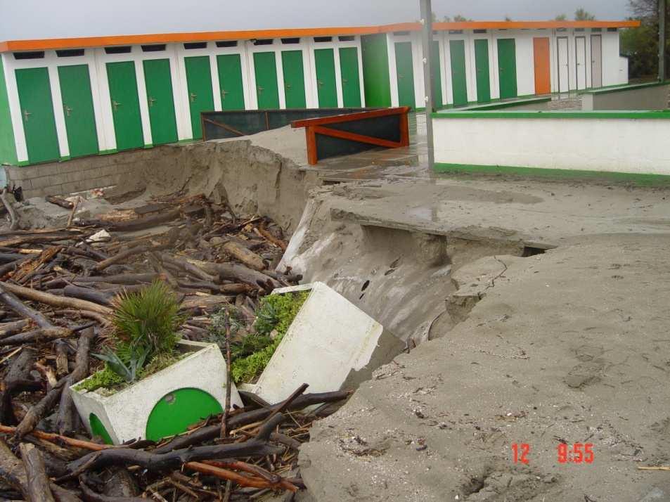 erosione della spiaggia e