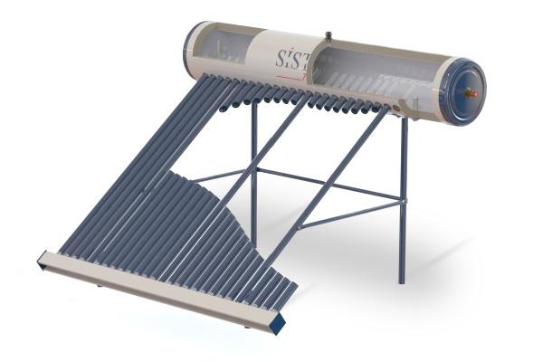 Sistemi a Circolazione Naturale con Tecnologia HEAT-PIPE PATENTED [2015-12080] dispositivo automatico di aerazione (purger) tubo di uscita dell acqua calda lampadina del condensatore del riscaldatore