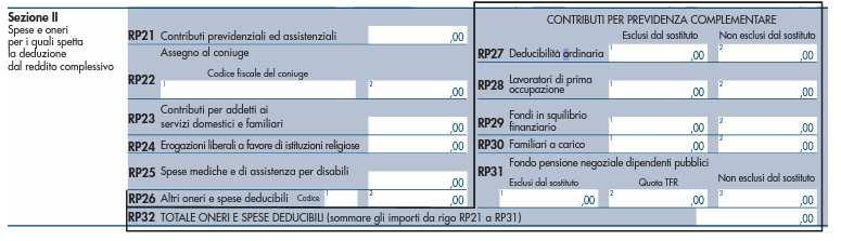 soggetto erogatore (ad esempio in quanto non spettanti) che in anni precedenti hanno concorso alla formazione del reddito e sono state assoggettate a tassazione (anche separata); - somme assoggettate