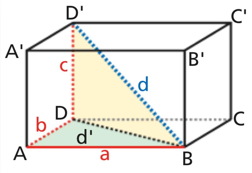 Le diagonali di un parallelepipedo si incontrano in un punto che le divide in due segmenti congruenti.