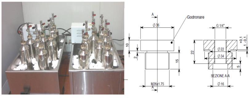 Potenziale di produzione di biogas residuo Tipo Test: Batch test Volume reattore: 1 litro (volume utile 0,5 litri) Temperatura: 37,0 ± 0,1 C Degasaggio inoculo: da 5 a