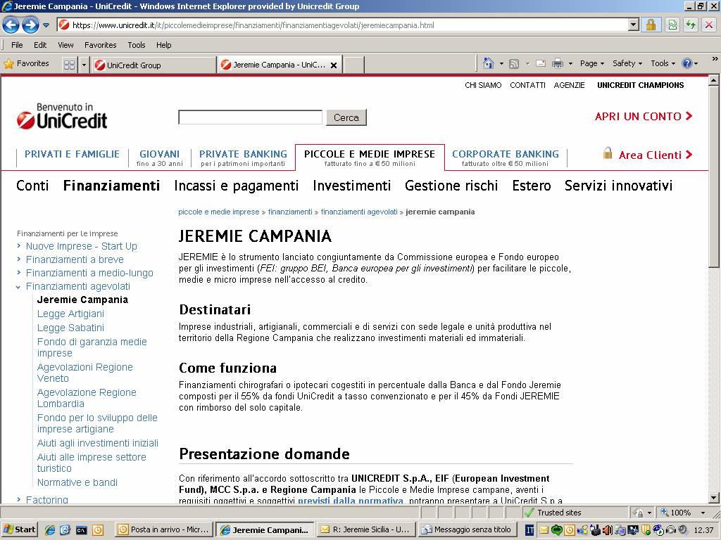 Jeremie Campania - Il sito UniCredit da consultare https://www.unicredit.