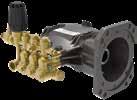 15 models) Comet ZWD self-priming triplex pumps, 3 ceramic pistons, brass pump head, bronze rods with banjo valve (on 7.14-9.16-13.