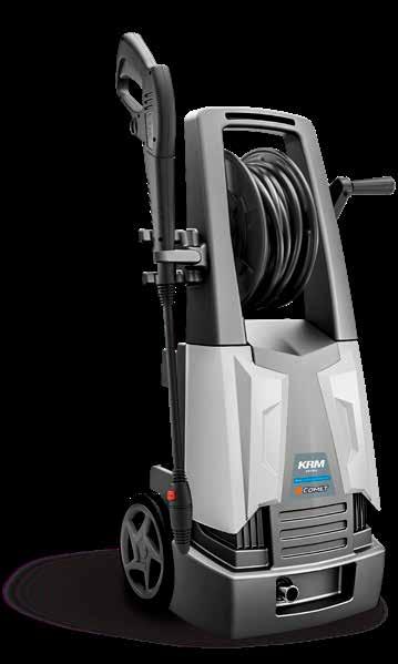 BLUE SERIES COMMERCIAL KRM CLASSIC - EXTRA GENERAL FEATURES Cold water cleaner with electric motor Universal type motor with thermal