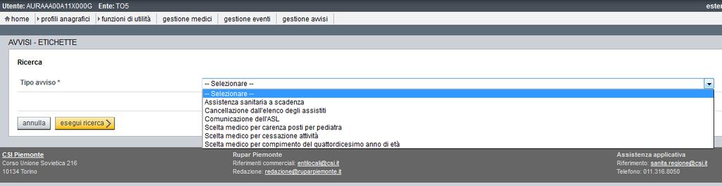 Pag. 4 di 9 2 Servizi di cooperazione Si ricorda che la documentazione tecnica di utilizzo dei servizi di cooperazione è disponibile in Rupar al seguente indirizzo: http://www.ruparpiemonte.