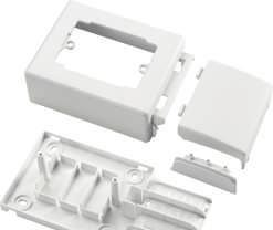 COMPONENTI SERIE 20 La scatola porta apparecchi interasse 83,5 mm - 3 moduli è utilizzabile per l installazione delle utenze, fino a 3 apparecchi standard italiano.
