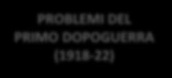 La realtà politico-sociale in Italia Biennio rosso (1919-20) lotta operaia (scioperi, agitazioni, occupazione delle fabbriche insoddisfazion e dei nazionalisti occupazione di Fiume