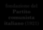 pericoli della lotta operaia fondazione del Partito nazionale fascista (1921) fermento politico fondazione del Partito comunista italiano (1921) scissione dei marxisti ortodossi