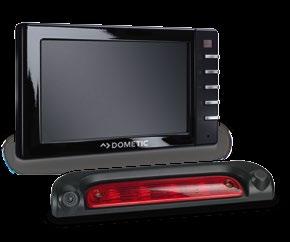 DOMETIC PERFECTVIEW RVS 535 Sistema video di retromarcia con monitor digitale LCD da 5" e telecamera cilindrica a colori nella console delle luci di stop Adatto per Monitor 5 " MONITOR M 55L Pannello