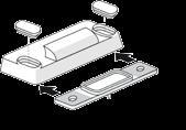 OMIPMC0020 - riscontro registrabile - adjustable striker - repère réglable - elemento de contacto regulable OMIP000050 - kit maniglia
