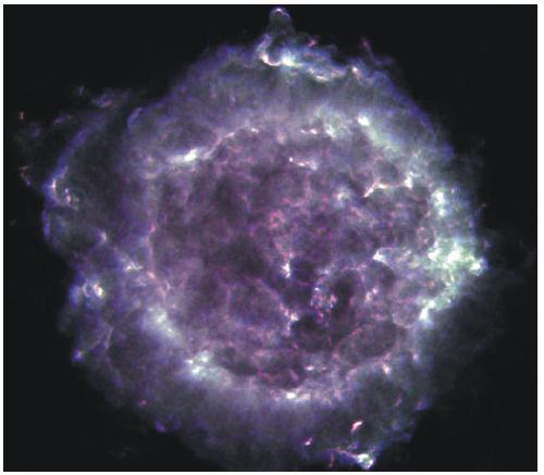 Cassiopeia A Radio Infrarosso+Visibile+X La maggior parte dei resti di