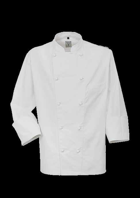 TCD GROUP Giacca da Cuoco Chef Colore Bianco con Profilo Royal