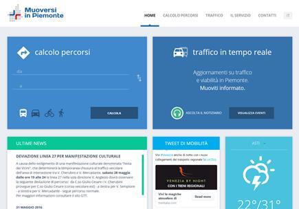 Nuove piattaforme di infomobilità: Muoversi in Piemonte