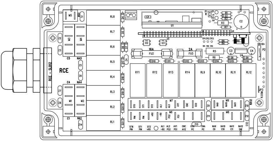 DIMENSIONI RICEVITORE RSL12 E RSL16 Figura 2 -