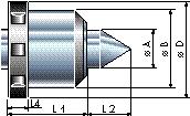 Hardened and rectified body and shaft, permanently lubricated. Chiave per estrazione cuspidi vedere pag. 27 N O N in dotazione Tips extraction wrench see page 27 Chiave per ghiera v e d e re pag.