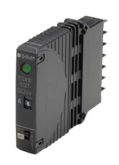 Descrizione I modeo ESX10-Sxxx estende a nostra gamma di dispositivi di protezione eettronici da sovracorrente per appicazioni DC2V.