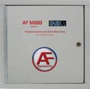 Il sistema AF M800 SERIE J è in grado di garantire la pressurizzazione (in caso di allarme) di qualsiasi filtro a prova di fumo, a condizione che i serramenti antincendio siano installati a regola