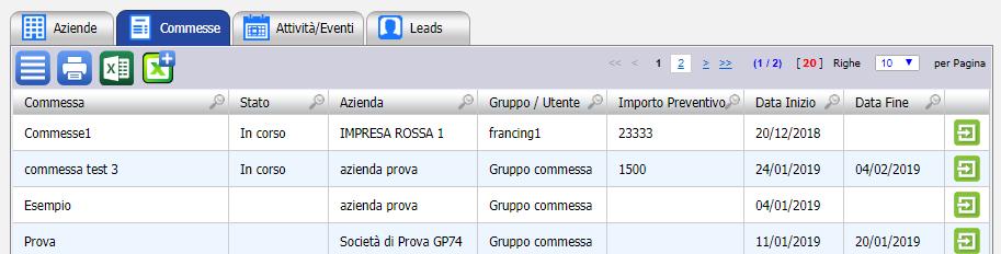 Il campo azienda è compilato automaticamente con il nome dell azienda su cui si sta lavorando, ma è comunque possibile cambiarla cliccando sul tasto spostata sotto la nuova azienda scelta.