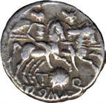 Q Zecca: Roma Metallo: Argento Nominale: Denario Cronologia: 126 a.c. Bibliografia: RRC 267,1.