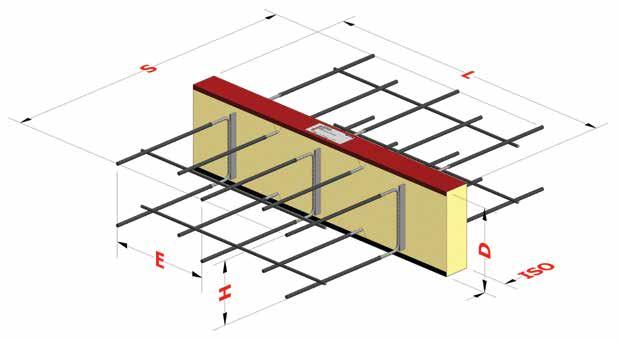 ebea KP-500 Descrizione del prodotto Gli elementi ebea KP-500 sono elementi a taglio per componenti di costruzione con sbalzo appoggiato e sono destinati ad assorbire le forze trasversali in entrambe