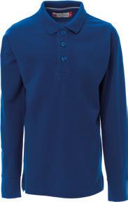 Long-sleeved polo shirt, opening