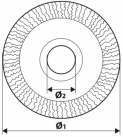 7 00 Ø (mm) 62H20 62H2 SPAZZOLA CONICA 2 X 20 mm SPAZZOLA