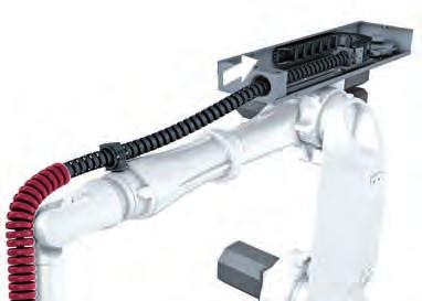 B Meccanismo anticolpi PBU Pull Back Unit Il meccanismo PULL BACK UNIT mantiene il ROBOTRAX in tensione e impedisce attivamente che il ROBOTRAX vada ad impattare contro il braccio robotizzato.