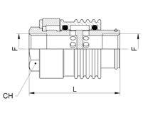 VSCR10018NI 1/8 8 42 28 14 14 19,5 VSCR10014NI 1/4 11 53 34,5 19 19 25 VSCR10038NI 3/8 12 58 36 21 21 26 VSCR10012NI 1/2 14 71 44 26 26 35