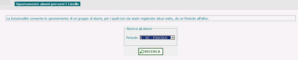 Selezionati gli studenti da spostare ed indicato il nuovo periodo didattico di frequenza occorre confermare lo spostamento.