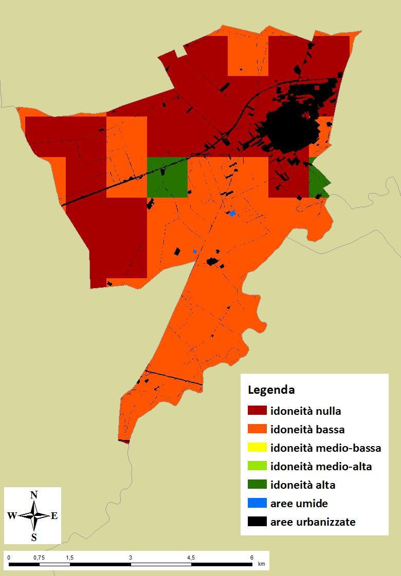 8.3.7 San Ferdinando di Puglia Il territorio comunale è classificato a idoneità nulla per il 47,5% (1.940,51 ha), a idoneità bassa per il 49,3% (2.