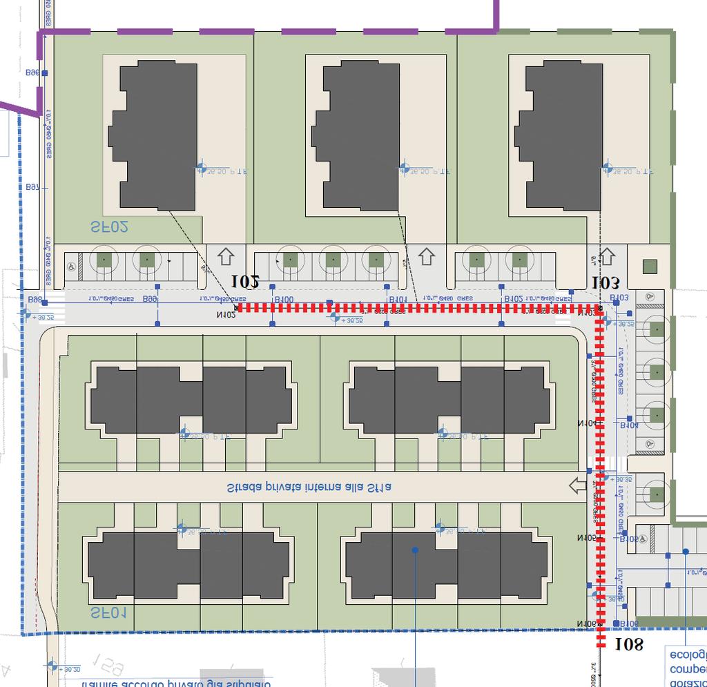 Ogni palazzina è costituita da te piani, ognuno con la previsione di 10 A.E. e quindi 30 A.E. per palazzina per complessivi 90 A.E. nelle tre palazzine. Complessivamente in numero degli A.E. è pari a 170.